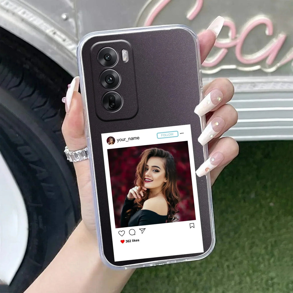 Customize Photo With Name Transparent Silicon Case For Oppo A17