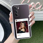 Customize Photo With Name Transparent Silicon Case For Oppo A17