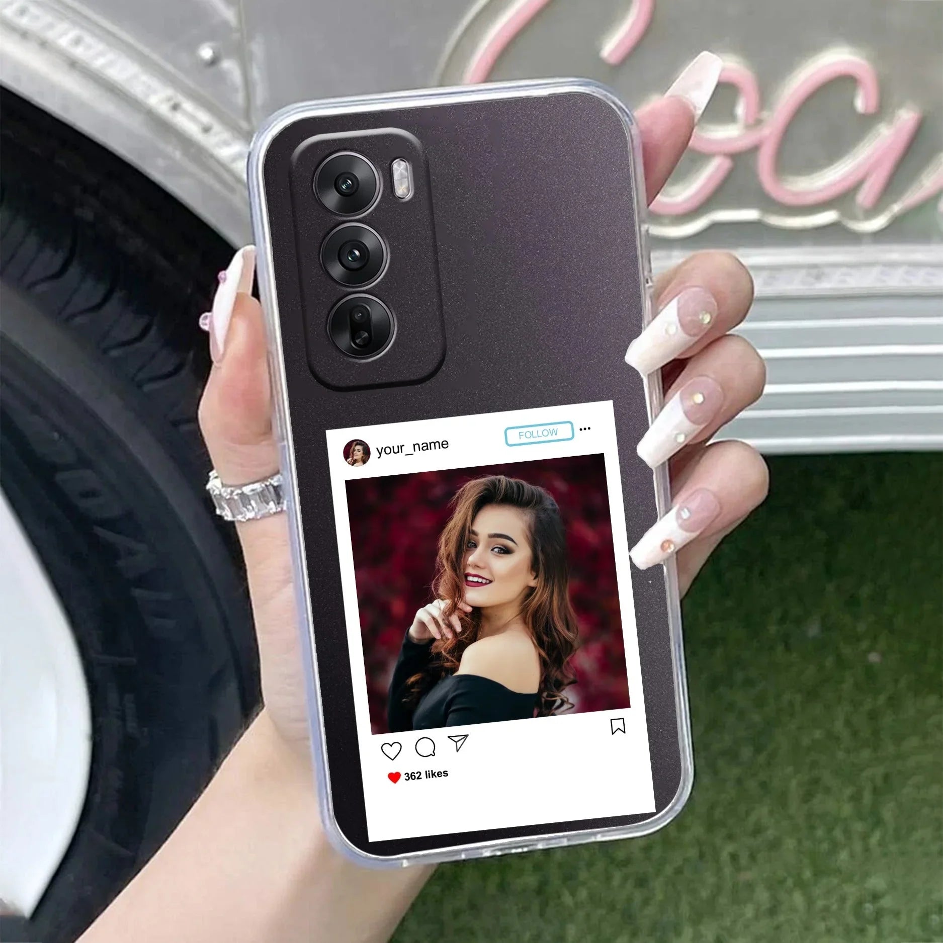 Customize Photo With Name Transparent Silicon Case For Oppo - ShopOnCliQ