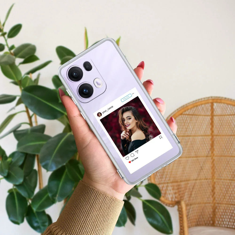 Customize Photo With Name Transparent Silicon Case For Oppo - ShopOnCliQ