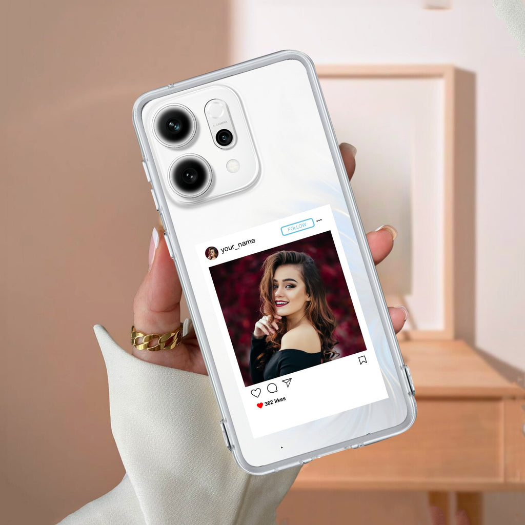 Customize Photo With Name Anti Yellow Case For OPPO Reno 14 Pro 5G
