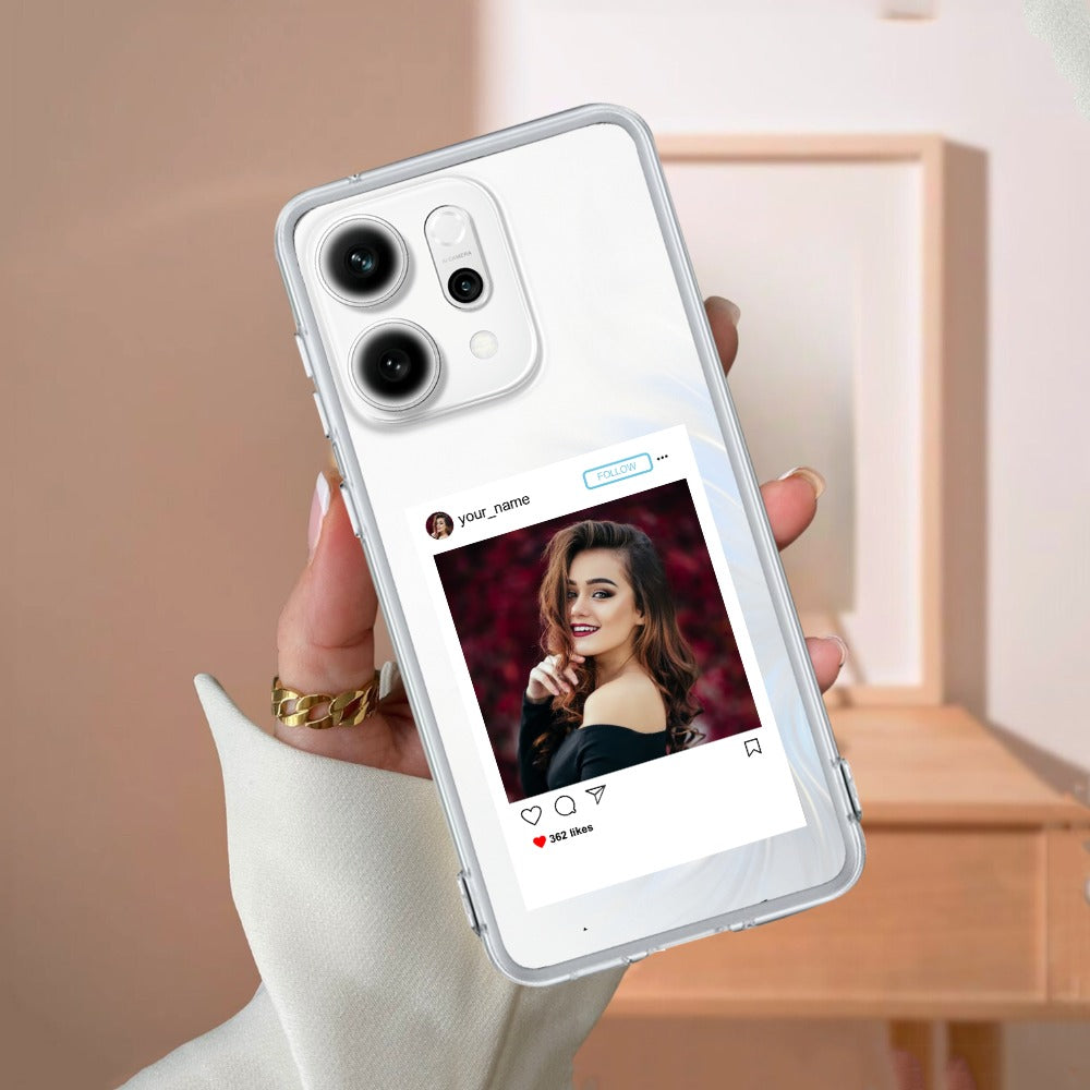 Customize Photo With Name Anti Yellow Case For Oppo Reno 15 Pro Mini 5G