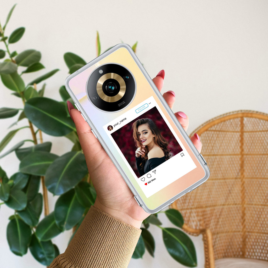 Customize Photo With Name Anti Yelllow Case For Realme 11 Pro Plus 5G