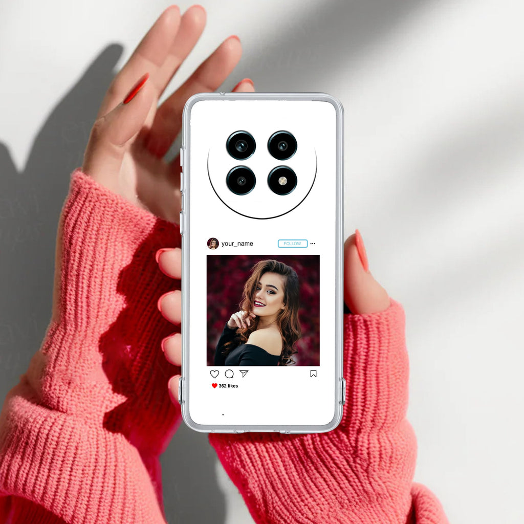 Customize Photo With Name Anti Yelllow Case For Realme 14 Pro Lite 5G