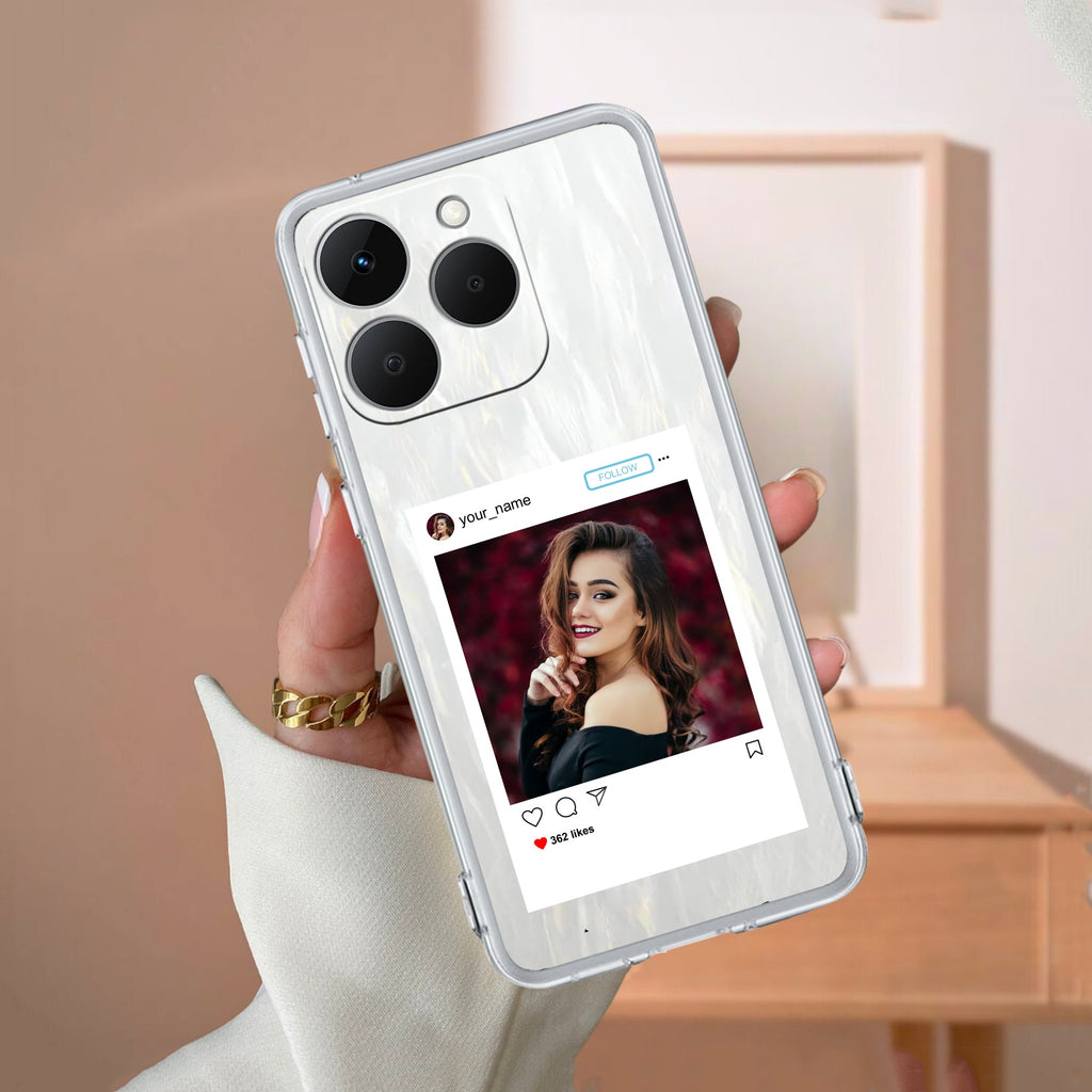 Customize Photo With Name Anti Yellow Case For Realme 15T 5G