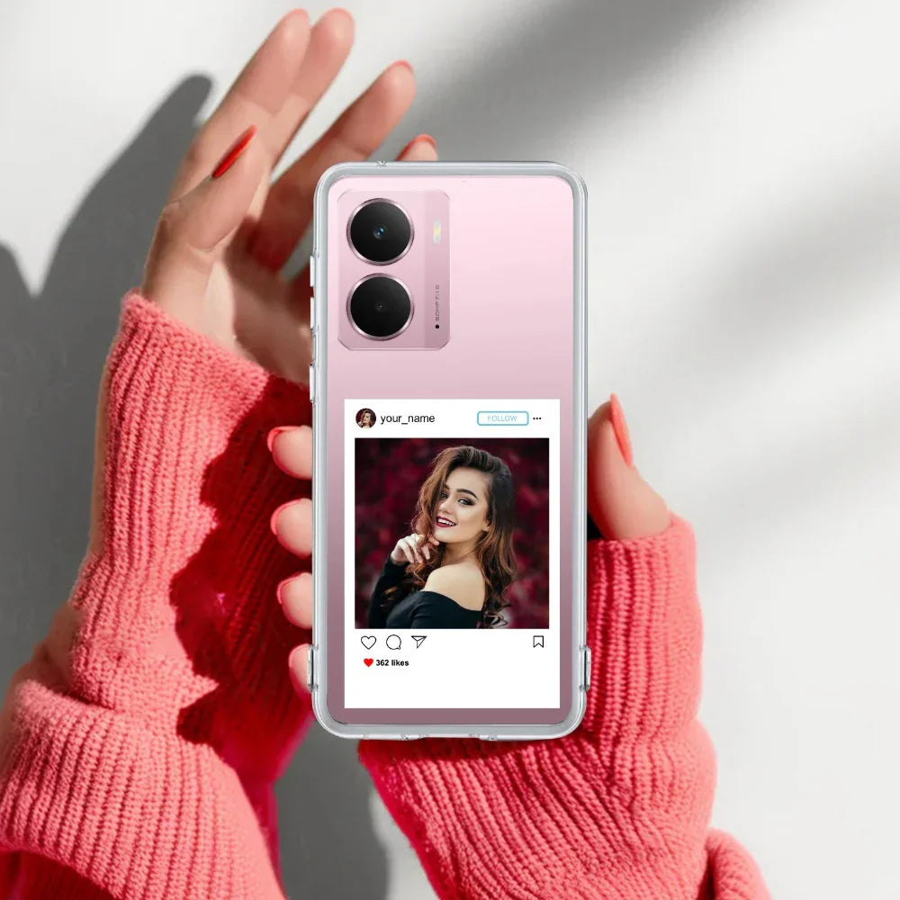 Customize Photo With Name Transparent Silicon Case For Realme/Narzo - ShopOnCliQ