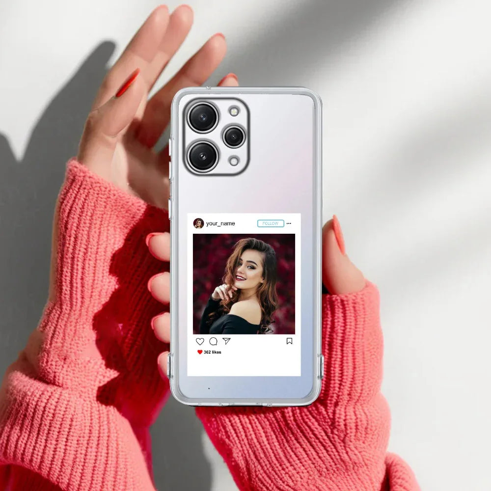 Customize Photo With Name Transparent Silicon Case For Redmi/Xiaomi - ShopOnCliQ