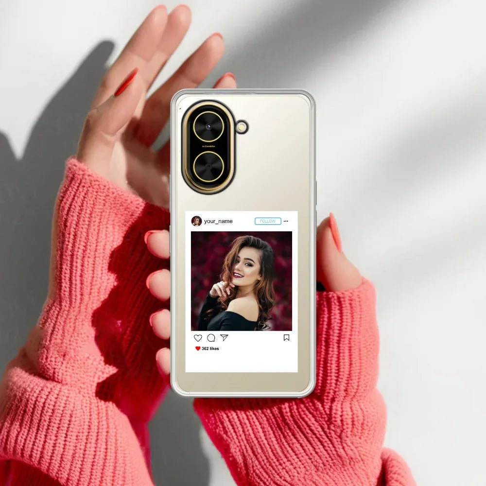 Cute Bunny Customize Transparent Silicon Case V2 For Poco - ShopOnCliQ