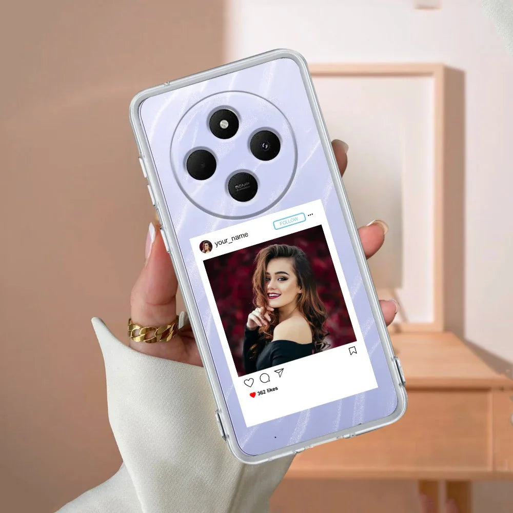 Customize Photo With Name Transparent Silicon Case For Redmi/Xiaomi - ShopOnCliQ