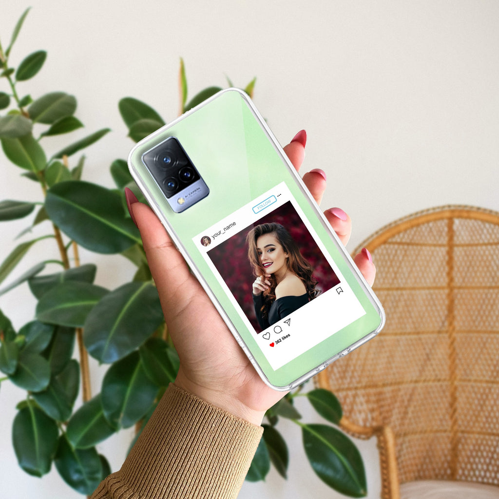 Customize Photo With Name  Anti Yellow Case For Vivo V21 5G