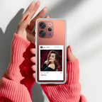 Customize Photo With Name Transparent Silicon Case For Vivo