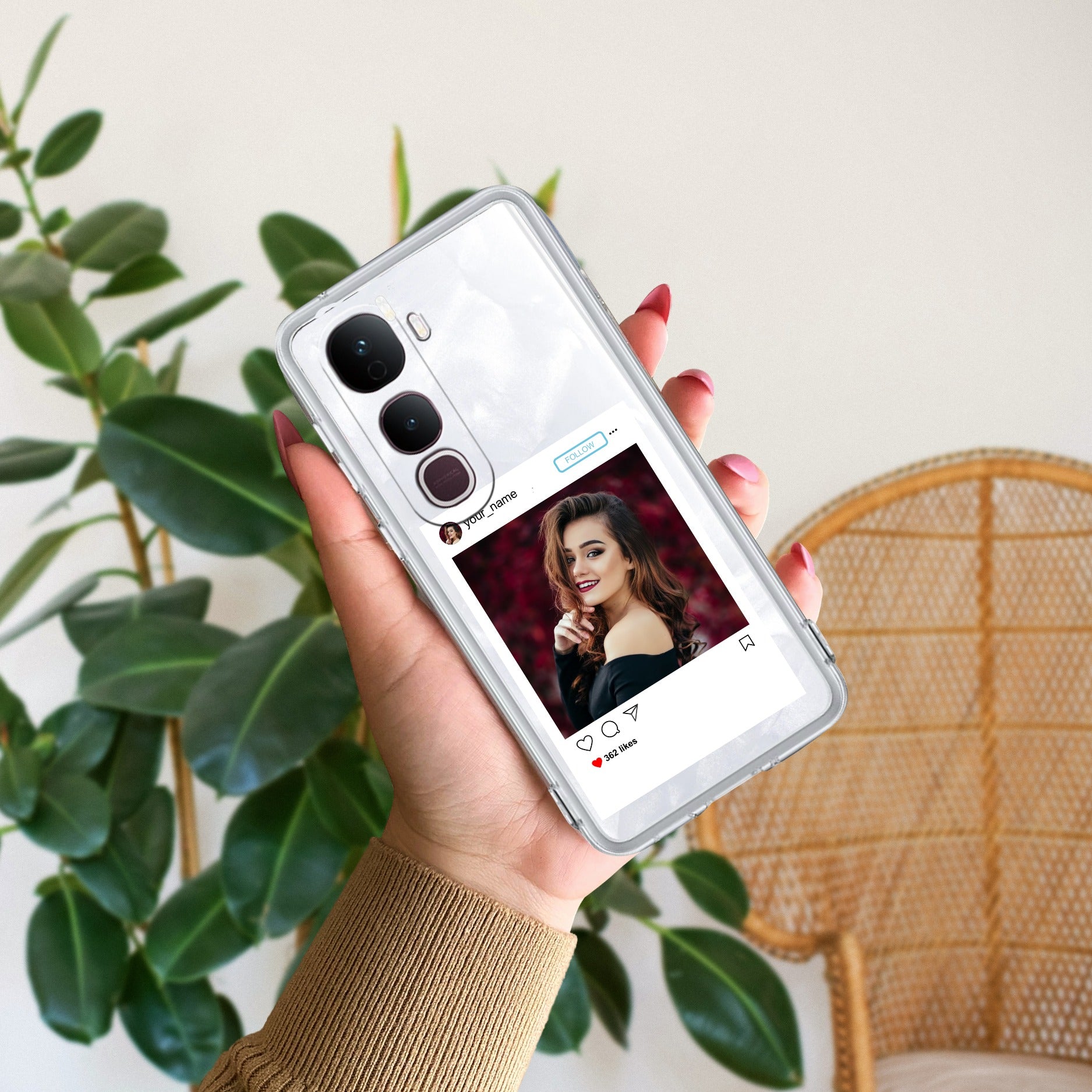 Customize Photo With Name  Anti Yellow Case For Vivo Y400 Pro 5G
