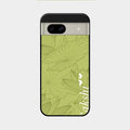 Customized luxury Mint Green leaves Glass Case Cover For Google Pixel 8A 5G