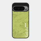 Customized luxury Mint Green leaves Glass Case Cover For Google Pixel 9 Pro 5G