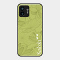 Customized luxury Mint Green leaves Glass Case Cover For Nothing Phone 2