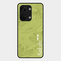 Customized luxury Mint Green leaves Glass Case Cover For Oneplus Nord 3 5G