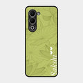 Customized luxury Mint Green leaves Glass Case Cover For Oppo K13X 5G