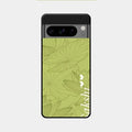 Customized luxury Mint Green leaves Glossy Metal Case Cover For Google Pixel 8 Pro 5G
