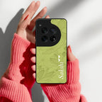 Customized luxury Mint Green leaves Glossy Metal Case Cover For OnePlus - ShopOnCliQ