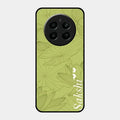 Customized luxury Mint Green leaves Glossy Metal Case Cover For Realme Narzo 70 5G