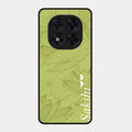 Customized luxury Mint Green leaves Glossy Metal Case Cover For Redmi Note 15 Pro Plus 5G