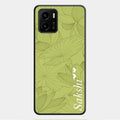 Customized luxury Mint Green leaves Glossy Metal Case Cover For Vivo Y01