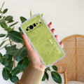 Customized luxury Mint Green leaves Transparent Silicon Case For Google Pixel 10 Pro XL