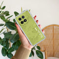 Customized luxury Mint Green leaves Transparent Silicon Case For iQOO 15 5G