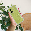 Customized luxury Mint Green leaves Anti Yellow Case For Vivo T3 Pro 5G