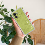 Customized luxury Mint Green leaves Anti Yellow Case For Motorola Edge 40 5G