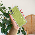 Customized luxury Mint Green leaves Anti Yellow Case For Motorola Edge 40 Neo 5G