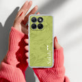 Customized luxury Mint Green leaves Anti Yellow Case For Motorola Edge 60 Stylus 5G
