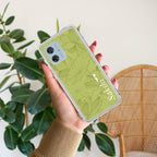 Customized luxury Mint Green leaves Anti Yellow Case For Motorola G64 5G