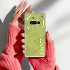 Customized luxury Mint Green leaves Anti Yellow Case For Nothing Phone 3A 5G