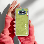 Customized luxury Mint Green leaves Anti Yellow Case For Nothing Phone 4A 5G