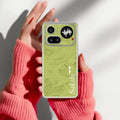 Customized luxury Mint Green leaves Transparent Silicon Case For Nothing Phone 4A Pro 5G