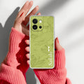 Customized luxury Mint Green leaves Transparent Silicon Case For OnePlus 13s 5G