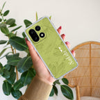 Customized luxury Mint Green leaves Anti Yellow Case For OnePlus 15 5G