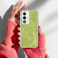 Customized luxury Mint Green leaves Anti Yellow Case For Oppo A5 5G