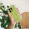 Customized luxury Mint Green leaves Anti Yellow Case For Oppo Find X9 5G