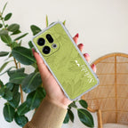 Customized luxury Mint Green leaves Anti Yellow Case For Oppo Find X9 5G