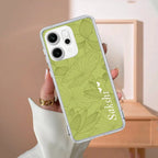Customized luxury Mint Green leaves Anti Yellow Case For Oppo Reno 14 5G