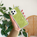 Customized luxury Mint Green leaves Anti Yellow Case For Oppo Reno 15 5G