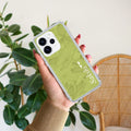 Customized luxury Mint Green leaves Anti Yellow Case For Oppo Reno 15 Pro Mini 5G