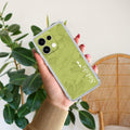 Customized luxury Mint Green leaves Anti Yellow Case For Oppo Reno 16C 5G