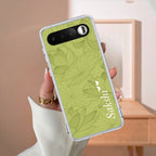 Customized luxury Mint Green leaves Anti Yellow Case For Realme 16 5G