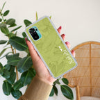Customized luxury Mint Green leaves Transparent Silicon Case For Redmi Note 10 / 10S