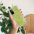 Customized luxury Mint Green leaves Anti Yellow Case For Redmi Note 11T 5G