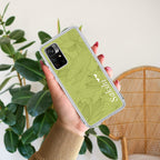 Customized luxury Mint Green leaves Anti Yellow Case For Redmi Note 11T 5G
