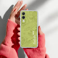 Customized luxury Mint Green leaves Anti Yellow Case For Samsung Galaxy S25 Edge 5G